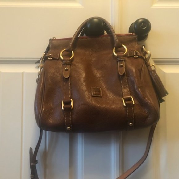 Dooney & Bourke Handbags - Dooney & Bourke- Florentine Leather Tasseled Satchel